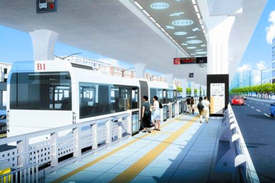 雄楚大道BRT车站设计效果图(图片来自网络)