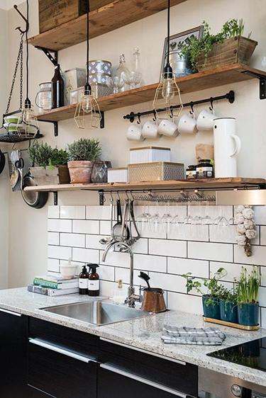 厨房收纳非常重要  一面墙让厨房整洁如新