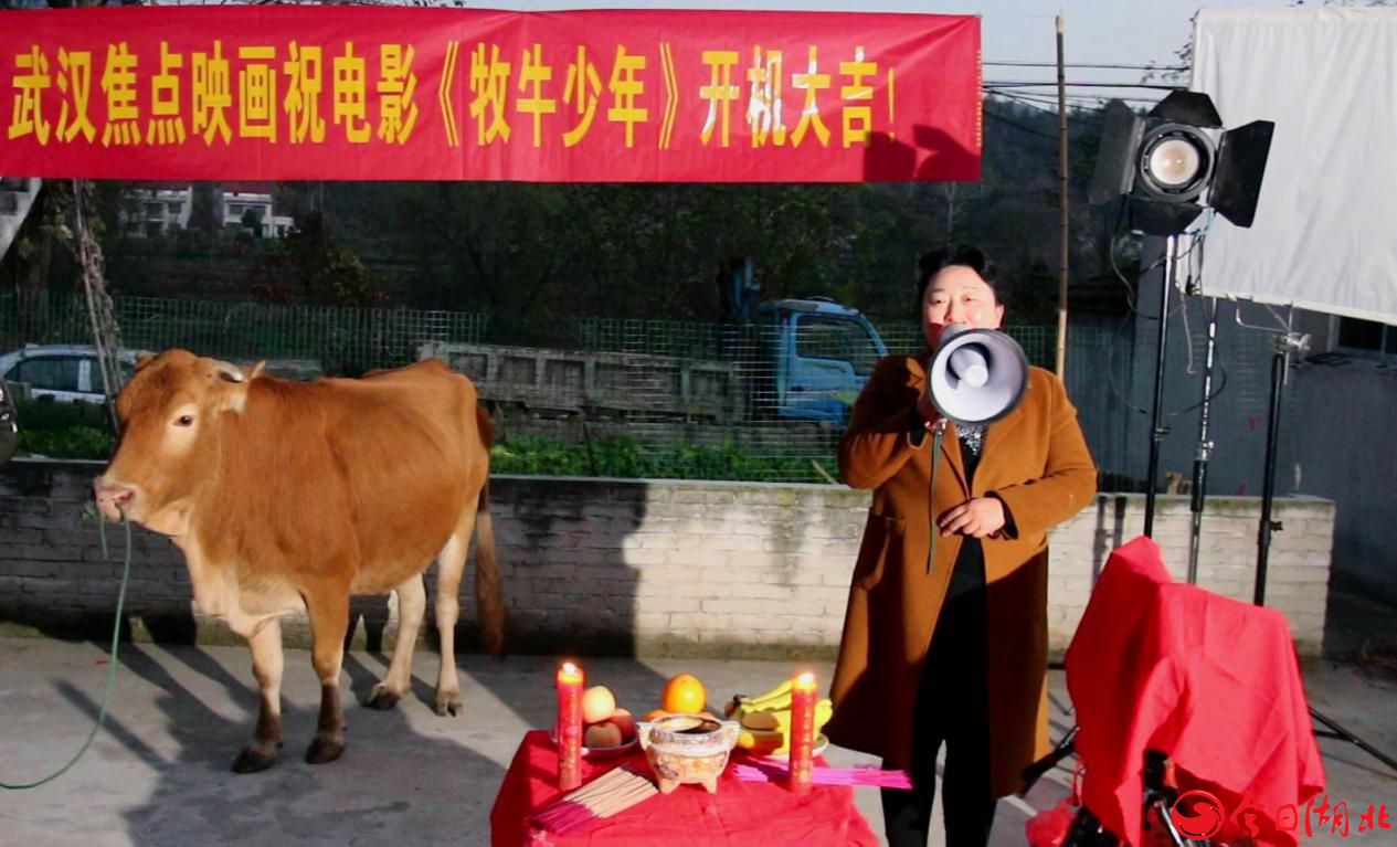 湖北英山本土电影《牧牛少年》在杨柳游击冲村顺利开机2.jpg