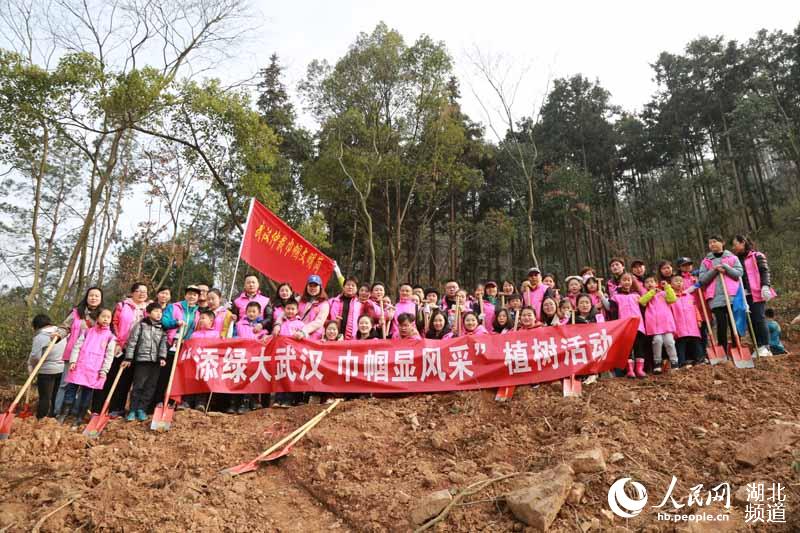 武漢義務(wù)植樹迎高峰 6000余人植樹過萬株.JPG