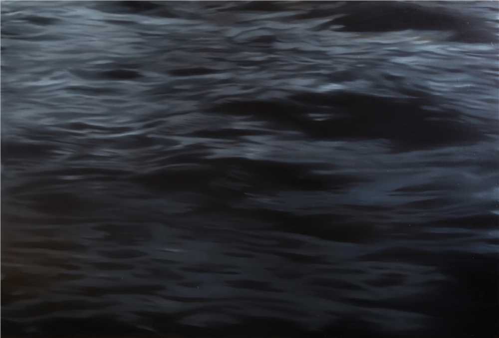 韓硯朝油畫作品 那片并不平靜的湖10號(hào)  118cmX78 cm The Restless Lake No.10  Oil on canvas 2010年.jpg