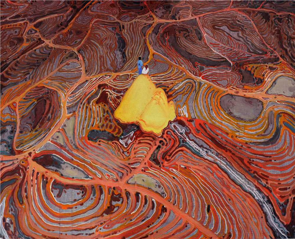周金華作品  金山上  100x80cm 布面丙烯、油彩  2015.jpg