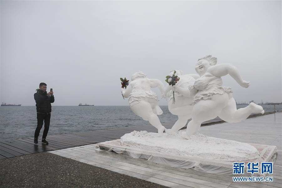 （XHDW）（3）中国雕塑家许鸿飞作品在希腊塞萨洛尼基市展出