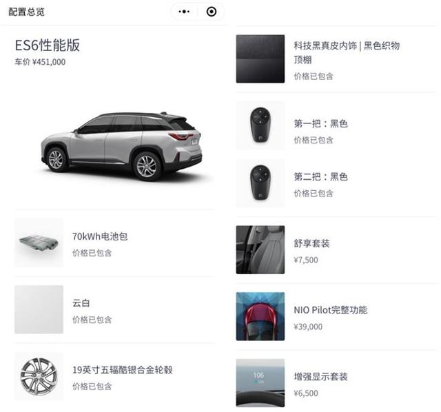 三年零利率購車，速購蔚來ES8和ES6