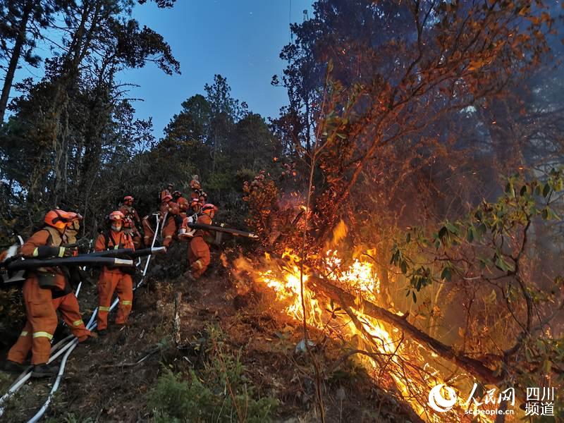 救援现场。四川省森林消防总队供图
