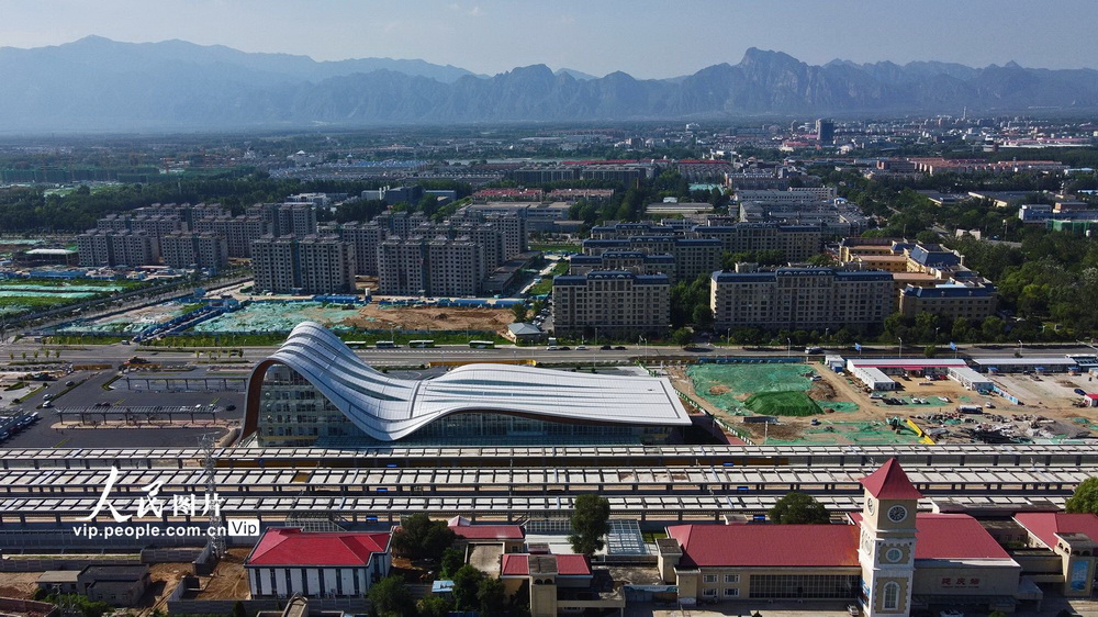 2020年7月20日，北京冬奥会交通服务配套设施京张高铁延庆站外貌。