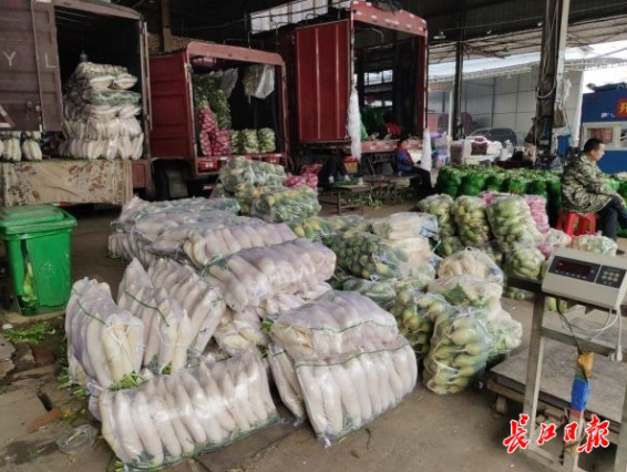 武汉本地菜供应量加大 菜价跌了不少