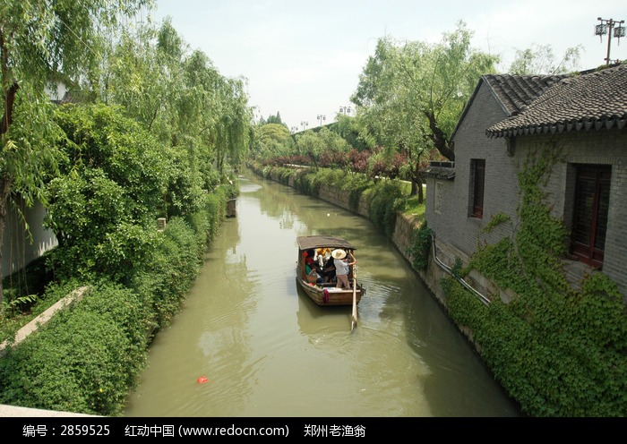 苏州盘门景区的江南水乡风景图片