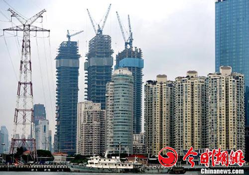 資料圖:正在建設的樓盤。中新社記者 張斌 攝